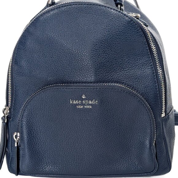KATE SPADE Leather Mini Backpack Navy Blue - Picture 15 of 15